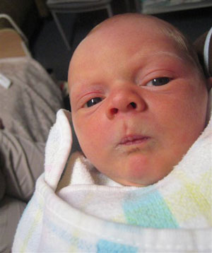 Benjamin James Lattimore, born 16 April 2007 and weighing 7 pound 8 ounces.