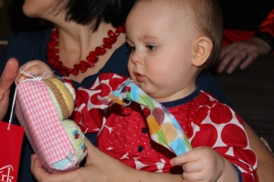 Evie Lattimore, Opening 1st Birthday Presents