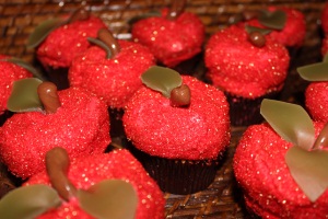 Red Apple Cupcakes