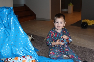 Hugo Lattimore, 3rd Birthday Opening Presents