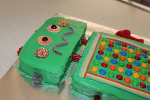 Hugo Lattimore - 4th Birthday Robot Cake