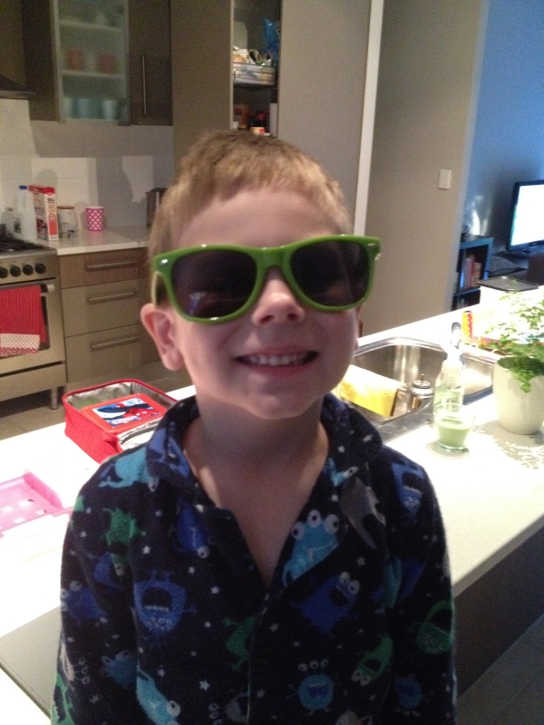 Hugo Wearing Wotif Sunglasses