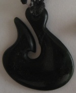 Maori tribal necklace pendant made of jade