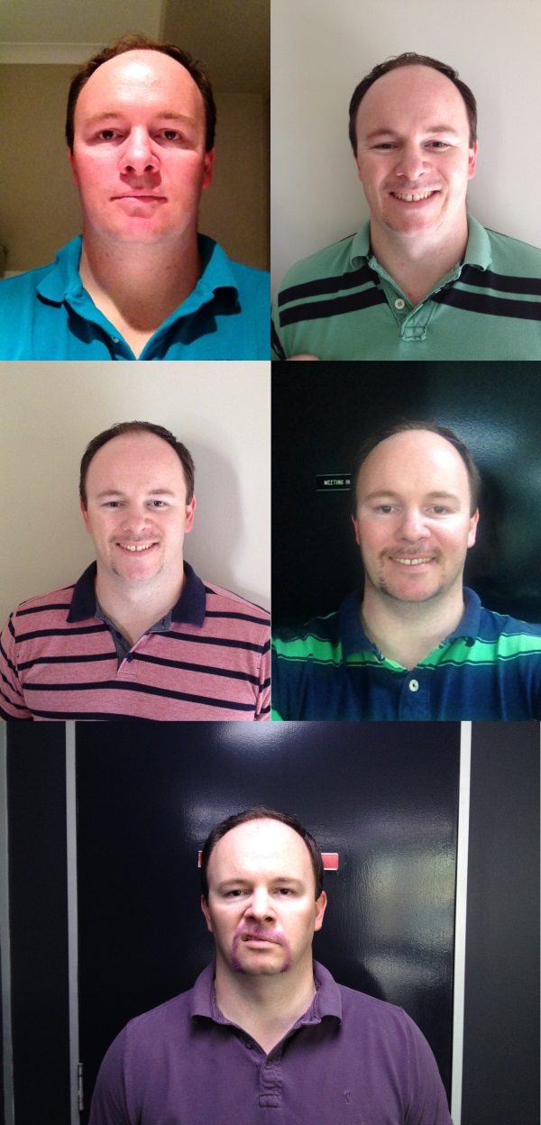 Alistair Lattimore Movember 2014 Growth Collage