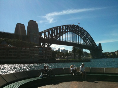 Sydney Harbour Bridge viewed from The Rocks